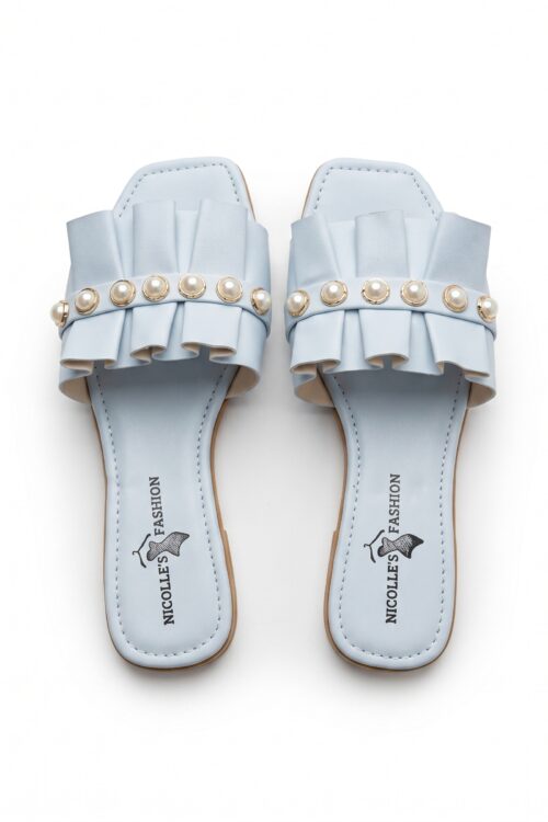 Sandalias Blanca traslapada