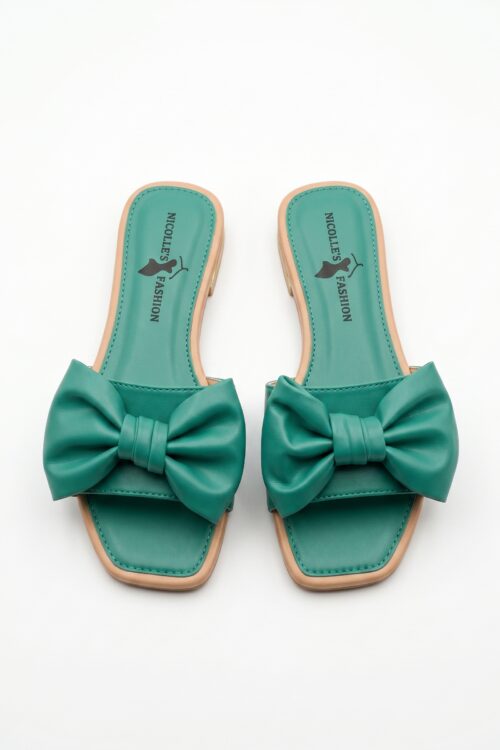 Sandalia chongo verde esmeralda