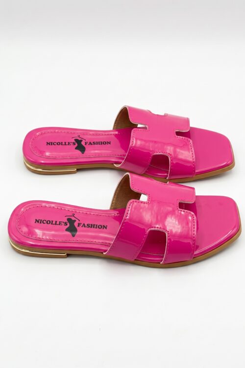 Sandalia H Fuscia Charol
