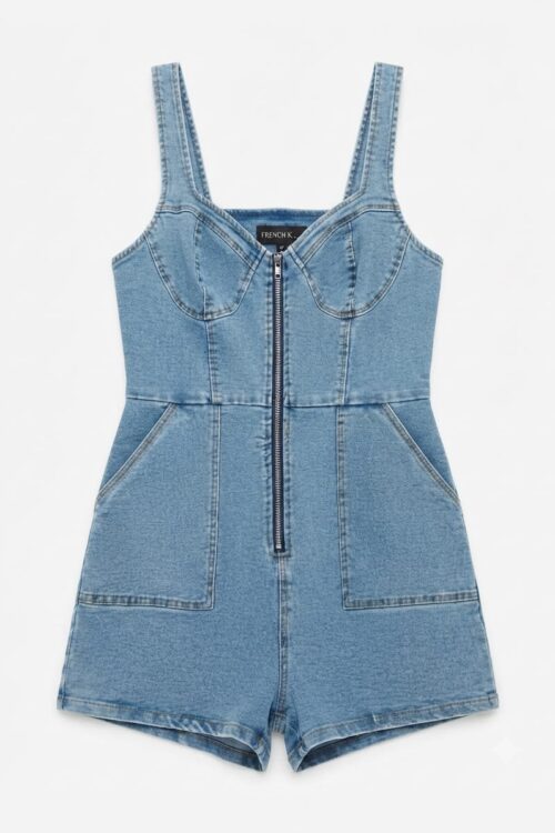 Conjunto Mezclilla tipo Jean sin Mangas